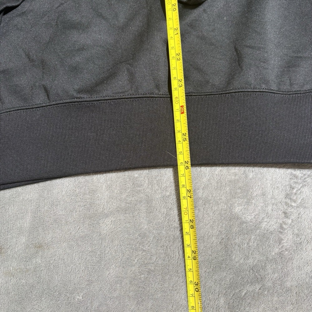 Adidas Sweatshirt Men's Medium Small Black TNT Tape Crew Trefoil Sleeve Logo - Picture 5 of 8